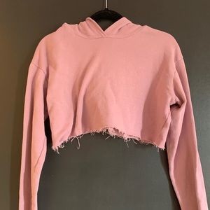 LA HEARTS cropped hoodie